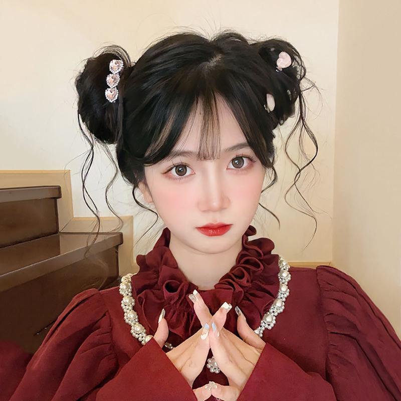 หนังยางรัดผมดังโงะ ผมบัน ผมซาลาเปา น่ารักมาก ไม่เจ็บ จัดทรงง่าย ไหมนิ่ม เนียนเหมือนผมจริง