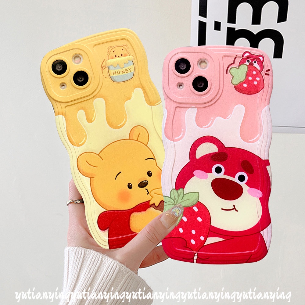 เคสโทรศัพท์มือถือ Tpu แบบนิ่ม ลายการ์ตูนหมีพูห์ สําหรับ iPhone 14 13 11 12 Pro Max XR 14 6 6s 8 7 Plus X XS Max SE 2020