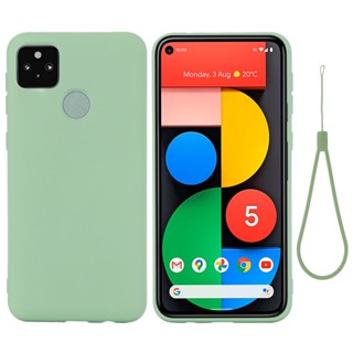 เคสยางซิลิโคนเจล พร้อมไมโครไฟเบอร์ สําหรับ Pixel 5A 5 6A ELVEV Pixel 4A