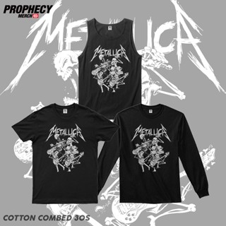 Kaos Musicband METALLICA - เสื้อยืดลําลอง แขนสั้น พิมพ์ลาย KAOS MUSIC KAOS BAND KAOS โลหะ