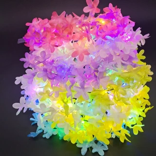 🌺COD🌺ที่คาดผมมีไฟ ที่คาดผมLED ที่คาดผมดอกไม้ สาวนางฟ้าปาร์ตี้ที่คาดผมเรืองแสง
