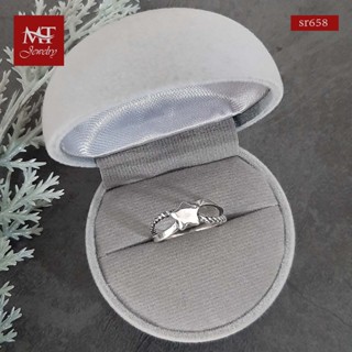 MT แหวนเงินแท้  รูปดาว ไซส์: 51, 58 Solid 925 Sterling Silver Ring (sr658) MT Jewelry มณีธารา