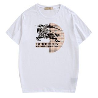 BURBERRY summer men and women t shirt Short sleeve cotton t shirt_01