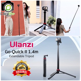 Ulanzi Go-Quick II 1.4m Extendable Tripod ขาตั้ง ไม้เซลฟี่ ยืดได้ 1.4 เมตร สำหรับ  Action Cam, GOPRO, Insta360, etc