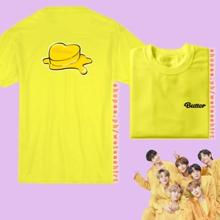 KPOP Bangtan Butter S/S T-Shirt Canary Yellow Outfit / Army Merch Shirt