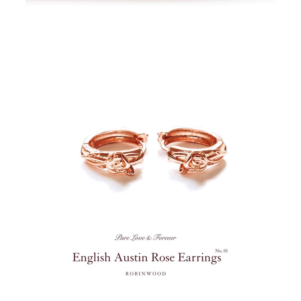 Valentine Limited Collection's " English Austin Rose Earrings