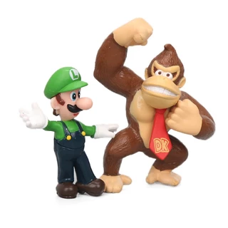 โมเดลมาริโอ้ ฟิกเกอร์ super mario bros . 4 series 6 ชิ้น ของเล่นสําหรับเด็กของขวัญของเล่นเด็ก น่ารักมาก