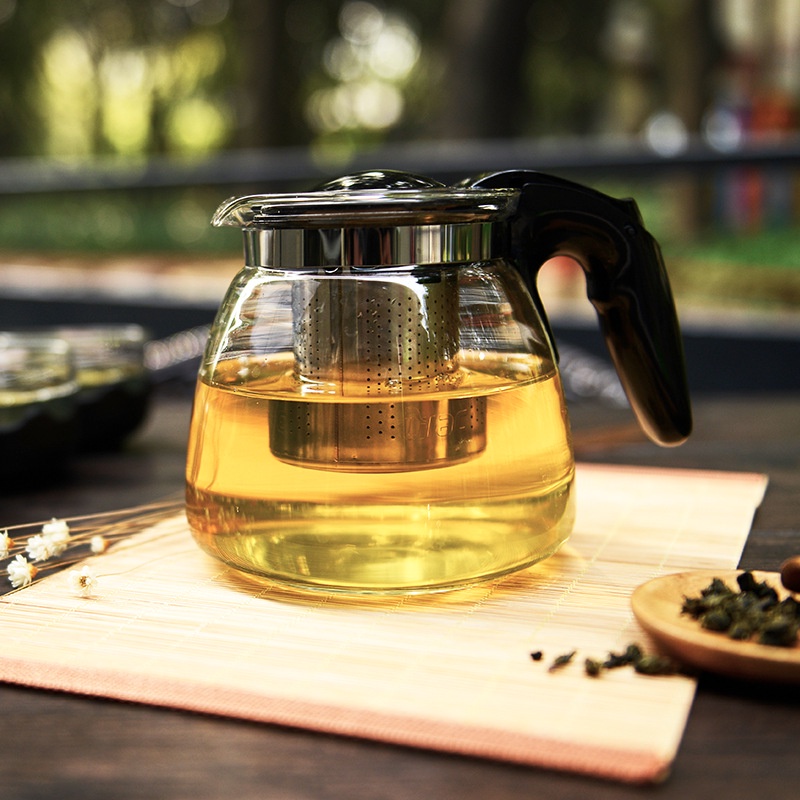 กาน้ำชา 900/500ml/1000ml./1100ml. กากรองชา กาน้ำชาพร้อมไส้กรอง กาน้ำทรงกลม กาน้ำสแตนเลส กาน้ำชงชาสแตนเลส #X-0006 - รูปที่ 6