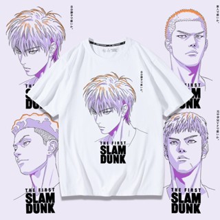 New mens tops Slam Dunk movie joint couple short-sleeved T-shirt Sakuragi Hanamichi Rukawa Maple couple outfit sum_07