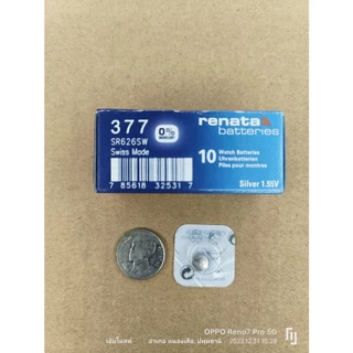 ถ่าน แบตเตอรี่สำหรับนาฬิกา casio g-shock baby-g edifice sheen แท้จาก สวิตเซอร์แลนด์ (Renata SR626SW)