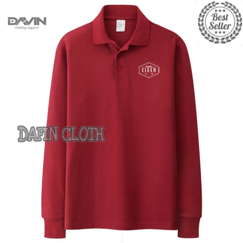 เสื้อโปโลแขนยาวผู้ชาย Egr Authen