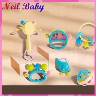 【Neil Baby】ชุดของเล่นยางกัด ซิลิโคนนิ่ม ไม่มี BPA สําหรับเด็กทารกแรกเกิด