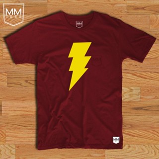 CAPTAIN MARVEL, SHAZAM LOGO SHIRT_04