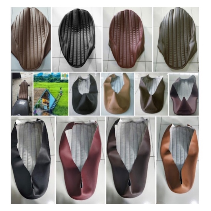 XSR 155 ผ้าคลุมเบาะ Japs รุ่น FRONT REAR LINE / Yamaha XSR 155 Japs หนังเบาะมอเตอร์ไซค์