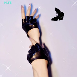 Hl ถุงมือหนัง Pu ไร้นิ้ว สไตล์พังก์ร็อค โลลิต้า ฮาราจูกุ ปาร์ตี้เวที FE