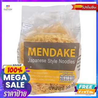 Mendake(เมนดาเกะ) เมนดาเกะ บะหมี่เหลืองอบแห้ง 200 ก. Mendake, dried yellow noodles, 200 g.บะหมี่กึ่งสำเร็จรูป