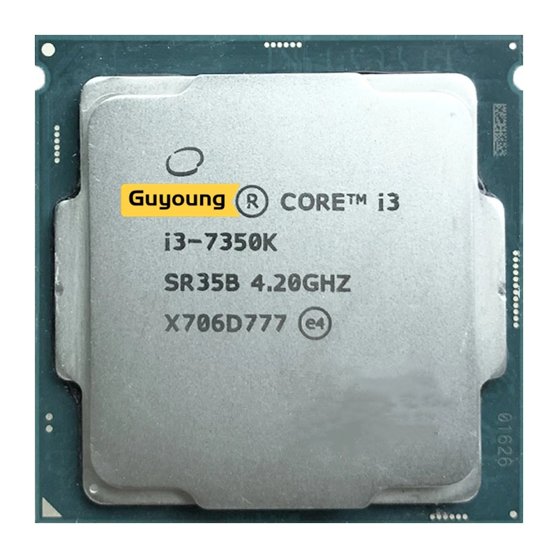 โปรเซสเซอร์ Core i3-7350K i3 7350K 4.2 GHz ใช้แล้ว Dual-Core Quad-Thread 4M 60W LGA 1151