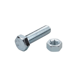 HEX สกรูหัวหกเหลี่ยมพร้อมน็อต DEXZON 8X30 มม. 4 ชิ้น/แพ็กHEX BOLTS WITH NUTS DEXZON 8X30MM 4EA/PACK