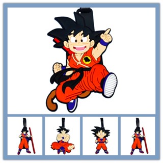 ป้ายแท็กกระเป๋าเดินทาง pvc แบบนิ่ม ลายการ์ตูน Dragon Ball Son Goku