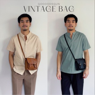 -VINTAGE BAG- กระเป๋าผู้ชาย กระเป๋าสะพายข้าง กระเป๋าวินเทจ