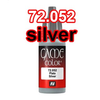 (เหลือ1ชิ้น) vallejo game 72.052 silver 17ml.