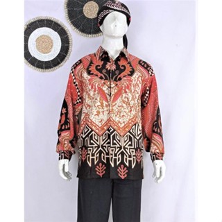 เสื้อเชิ้ตแขนยาว ผ้าฝ้าย พิมพ์ลาย Krisna Batik Aldo Danita สําหรับผู้ชาย