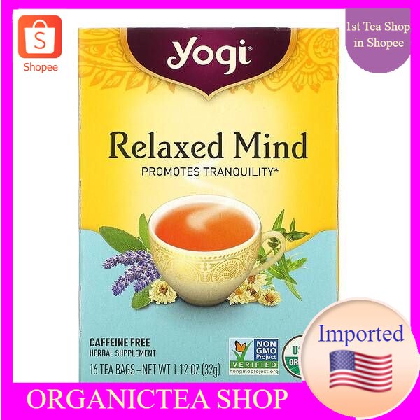Yogi Tea, Relaxed Mind, Caffeine Free, 16 Tea Bags​