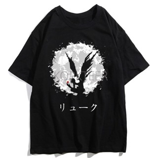 Anime Death Note Ryuuku Yagami Light Tshirt Horror Judgement Is Coming Graphic Tees Streetwear Clothing_12