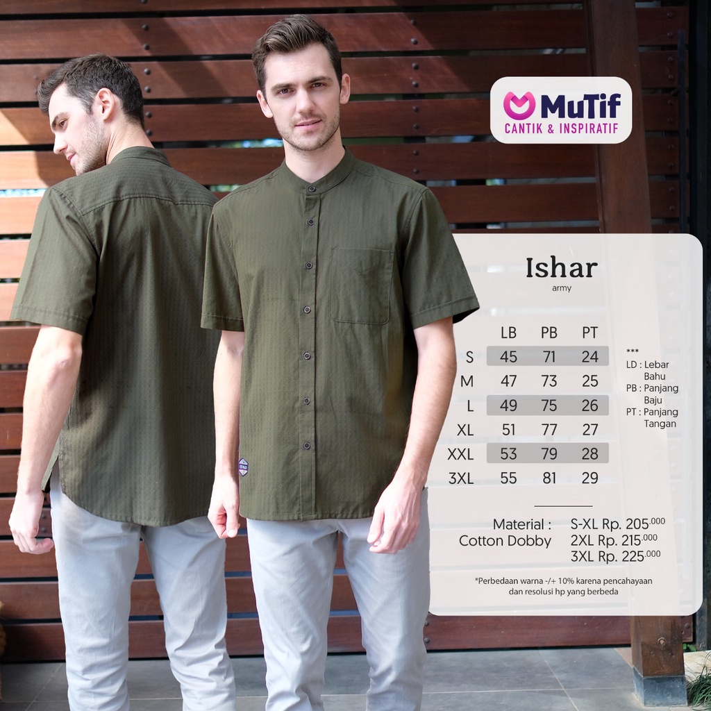 Es - MUTIF Sarimbit ISHARA - ISHAR Riffle Green | เสื้อผ้า Sarimbit Family ใหม่ล่าสุด
