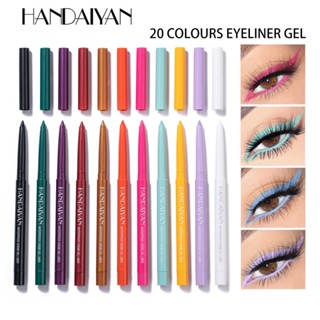 HANDAIYAN 20 Colors Ultra-fine Eyeliner Gel Pen Smooth Quick-drying Waterproof Sweatproof Non-smudge Long-lasting Liner Eye Makeup TALLER