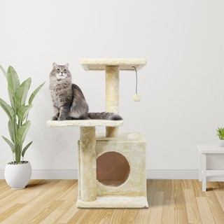 คอนโดแมว เสาลับเล็บแมว ที่ลับเล็บแมว ที่ฝนเล็บ ของเล่นแมว คอนโดแมว 2 ชั้น Cat Tree Oic_store