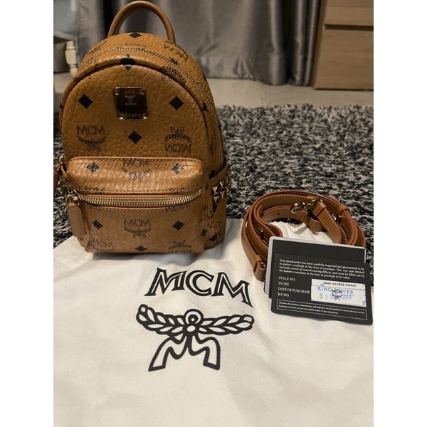 กระเป๋า MCM  แท้ 100% MCM Stark Bebe Boo Backpack