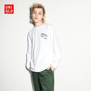 Uniqlo เสื้อสวมหัว แขนยาว (UT) HYPEBEAST สําหรับผู้ชาย ผู้หญิง 459224 ยูนิโคล่