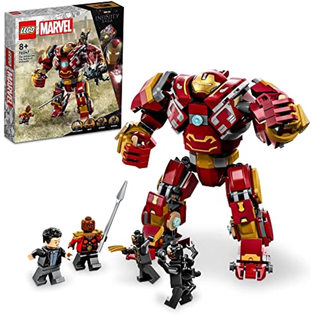 LEGO Super Heroes Marvel Hulk Buster: Wakanda Battle 76247 Toy Block Present American Comic Mom Superhero Boys 8 years old
