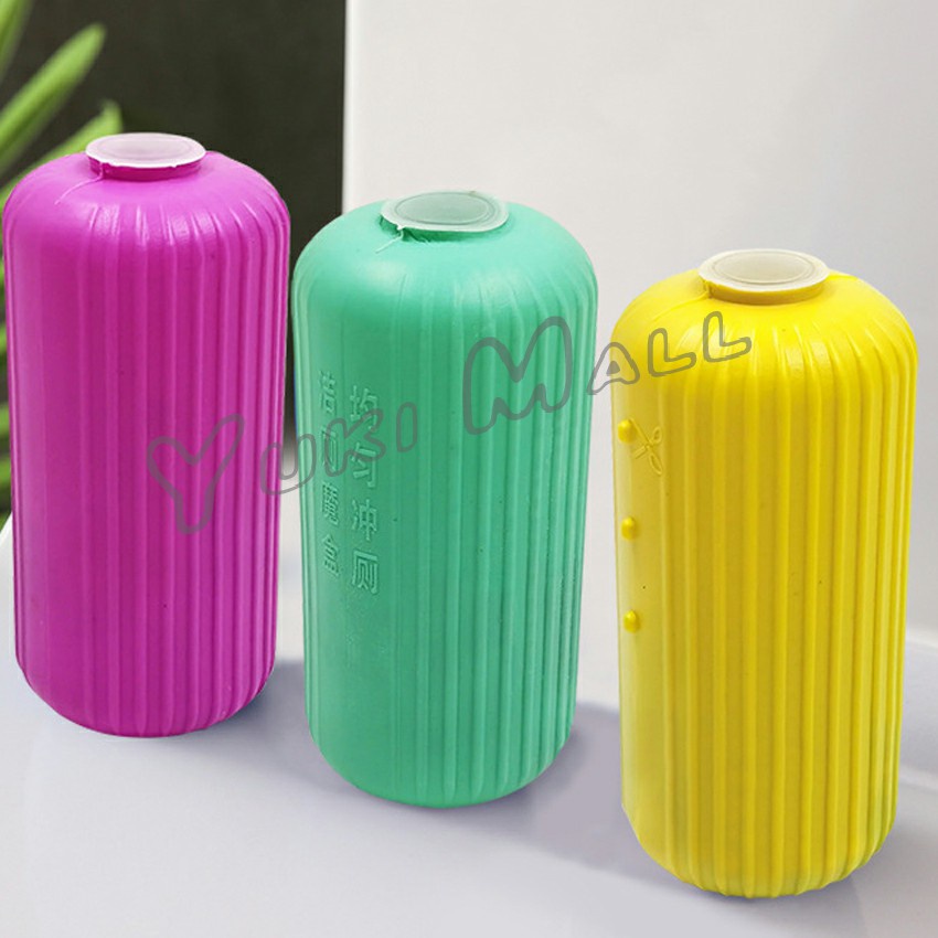 YuKi ขวดแคปซูลดับกลิ่นชักโครก ดับกลิ่นห้องน้ำ ห้องน้ำหอม **น้ำสีฟ้า** Toilet box