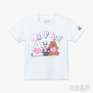 DOSH KIDS UNISEX T-SHIRTS WE BARE BEARS เสื้อยืดเด็ก DBBBT5022-OW