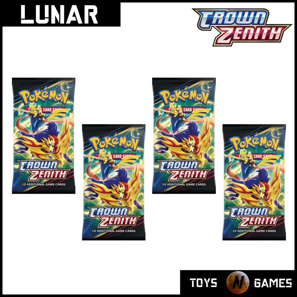 Pokemon TCG SS12.5 Crown Zenith Booster Pack - มัด 4 แพ็ค