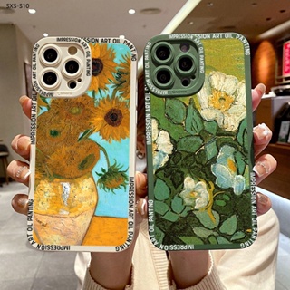 Compatible With Samsung Galaxy S8 S9 S10 S10E Plus S8+ S9+ เคสซัมซุง สำหรับ Case Cartoon Oil Painting เคส เคสโทรศัพท์ เคสมือถือ Full Cover Shockproof Cases