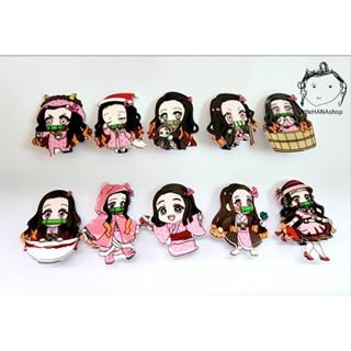 พร้อมส่ง กิ๊บติดผมเนซึโกะ ดาบพิฆาตอสูร กิ๊บติดผมเด็ก