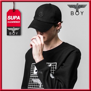 ✪ Boylondon ✪ หมวกเบสบอล ปักลายโลโก้นกอินทรีย์ สีดํา สไตล์เกาหลี สําหรับผู้ชาย และผู้หญิง B63CP10U