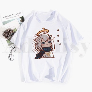 Genshin Impact Casual Graphic Harajuku Funny Tshirt Hip Hop Girl Print Top Tees Harajuku Tshirts Fashion Summer T-s_03