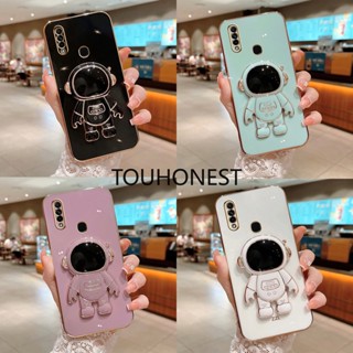 เคส Tecno Camon 19 Neo เคส Tecno Pova 2 เคส Tecno Spark 7 Pro Case Tecno Pop 5 LTE Case Tecno Camon 18 Case Tecno Camon 16 Case Tecno Camon 15 Luxury Cute Silicone 3D Astronaut Stand Phone Cover Case โทรศัพท์มือถือ ซิลิโคน ลายนักบินอวกาศ พร้อมขาตั้ง