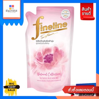 Fineline(ไฟน์ไลน์)​ Fineline ไฟน์ไลน์เนเชอรัลคอลเลคชั่นน้ำยาปรับผ้านุ่มสูตรเข้มข้นกลิ่นซันนี่แพชเชอร์สีชมพู 500มล. Finel