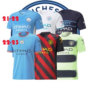 เสื้อกีฬาแขนสั้น ลายทีมชาติฟุตบอล City Home jersey 2022 23 ชุดเหย้า คุณภาพสูง สําหรับผู้ชาย และผู้ใหญ่_01