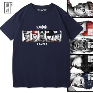 Slam Dunk Movie Kaede Rukawa Joint Printed Short-Sleeved t-Shirt 2022 Pure Cotton Loose Street Wear Top 2022_07