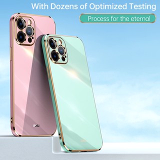 เคสโทรศัพท์ซิลิโคน TPU แบบนิ่ม ขอบชุบ ทรงสี่เหลี่ยม 6D สําหรับ Oppo Reno 7 7z 5G Se Pro 6 6z 5 Pro 5G