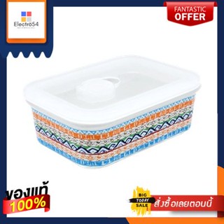 กล่องอาหารเซรามิกทรงเหลี่ยม KASSA HOME รุ่น A131357-356 ขนาด 5.5 นิ้ว สีส้มSquare Ceramic Lunch Box  A131357-356 Size 5.