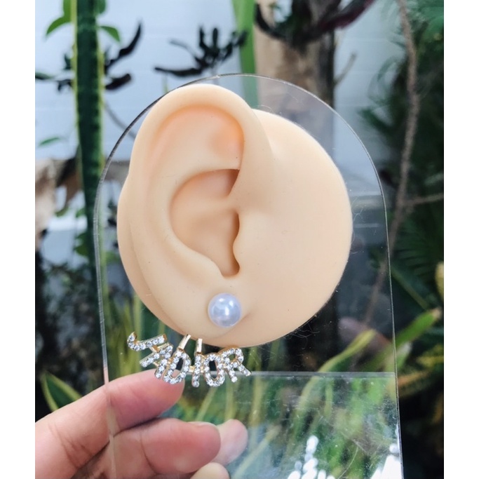 ต่างหูdior ต่างหูดิออร์ ต่างหูทับหลังดิออร์