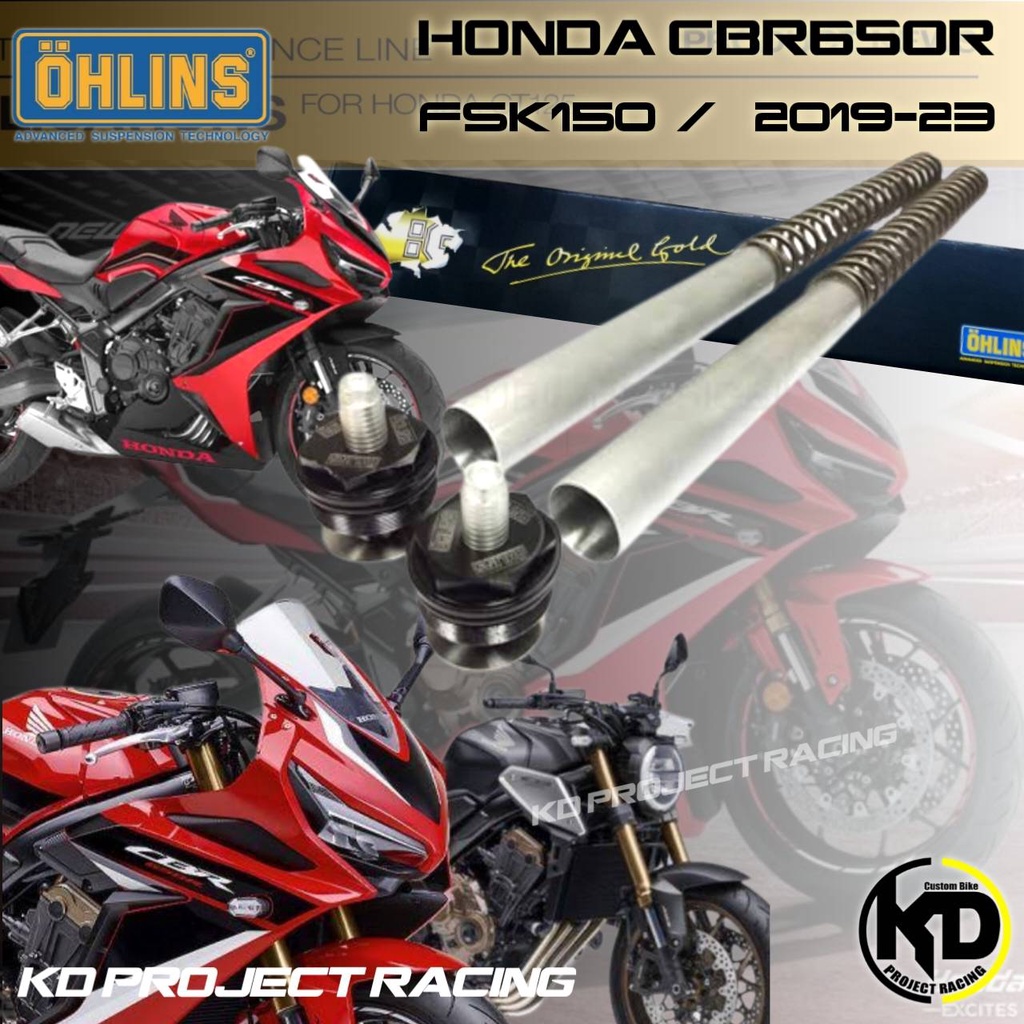 ส่งฟรี🚩สปิงโช๊คหน้า OHLINS FSK150 , FSK175  Honda CB/CBR650R 2019-2024