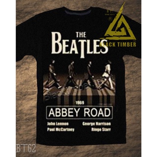 BT 62 The Beatles เสื้อยืด สีดำ BT Black Timber T-Shirt ผ้าคอตตอน สกรีนลายแน่น S M L XL XXL